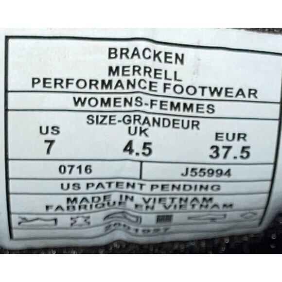 Merrell Bracken Women's  Size 7 Brown Leather Performance Footwear Slip-On Shoes - Picture 9 of 9